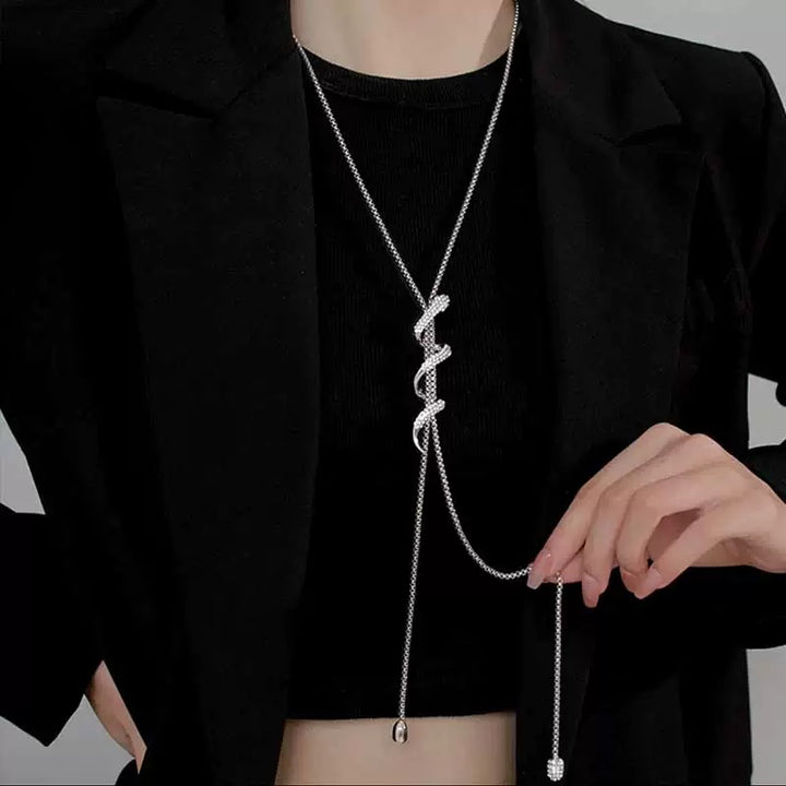 Long Twisted Snake Necklace