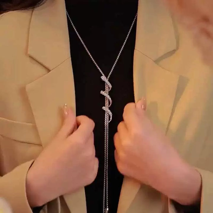 Long Twisted Snake Necklace