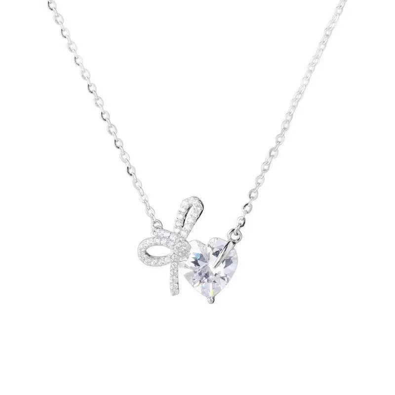 Ribbon Heart Necklace