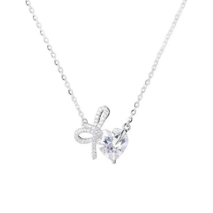Ribbon Heart Necklace