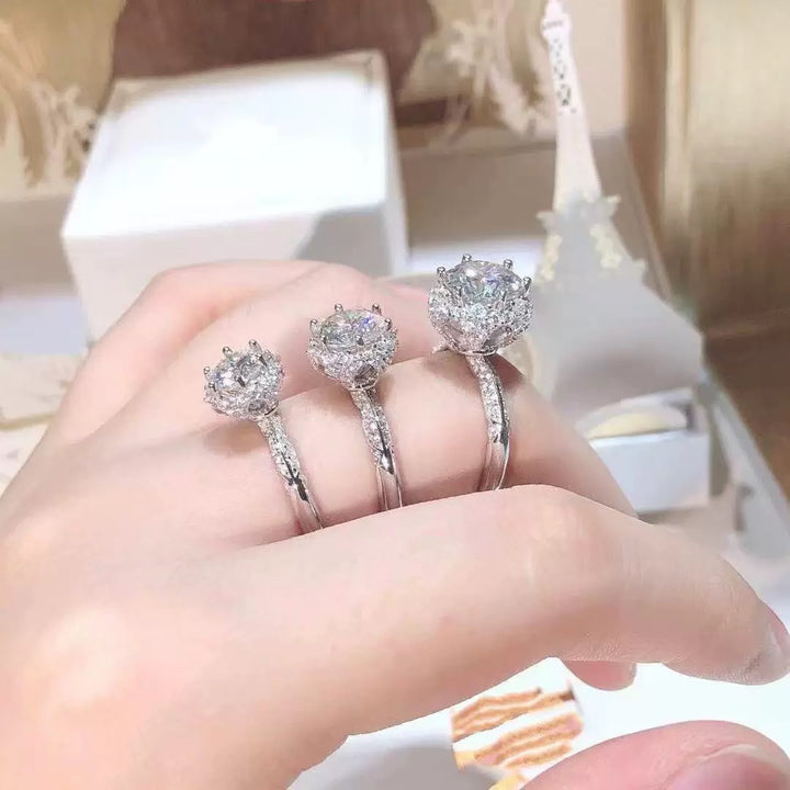 Blooming Bud Moissanite Ring