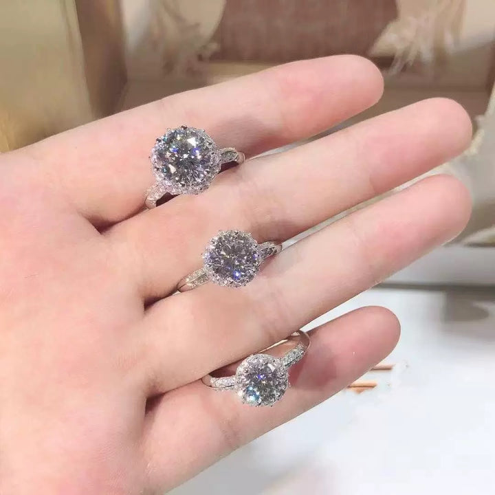 Blooming Bud Moissanite Ring