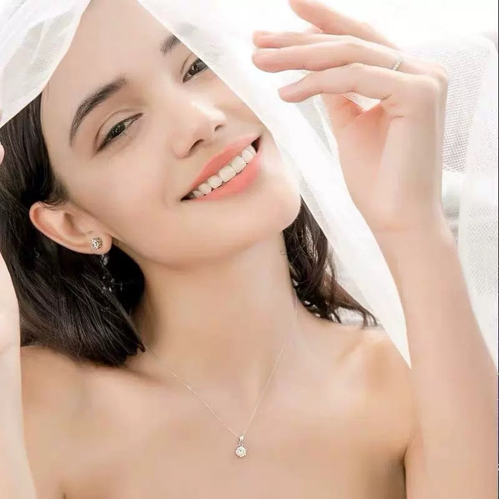 Classic Solitaire Moissanite Pendant Necklace