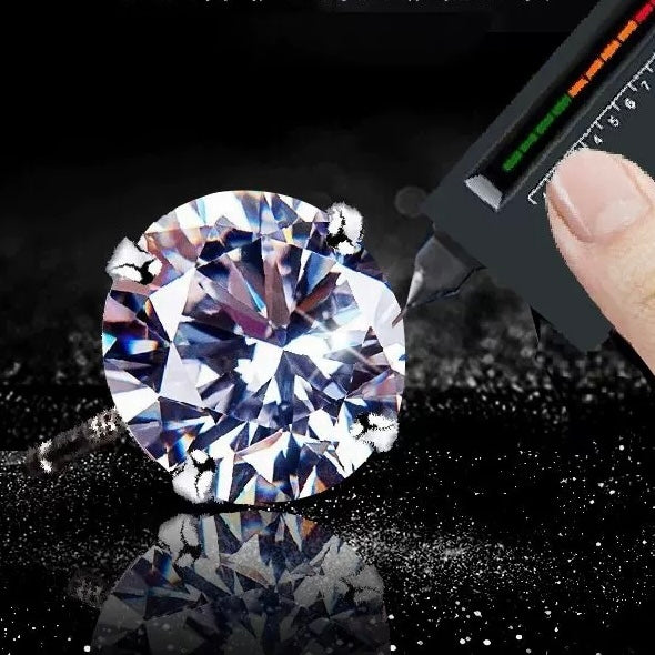 Classic Six-Prong Moissanite Stud Earrings