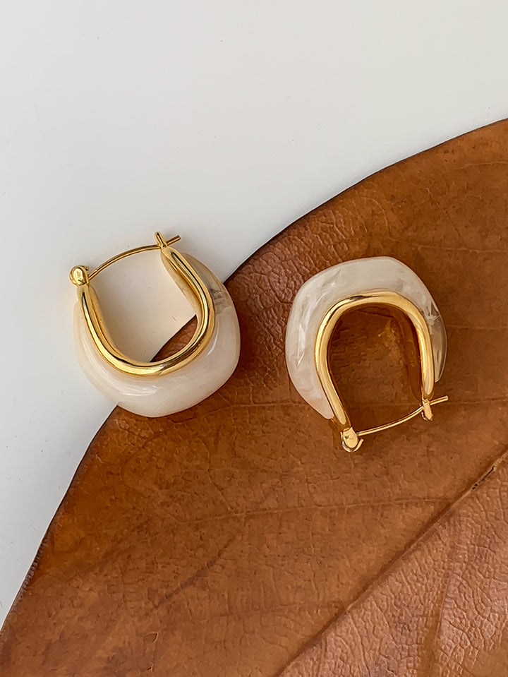 Vintage Irregular Hoop Earrings