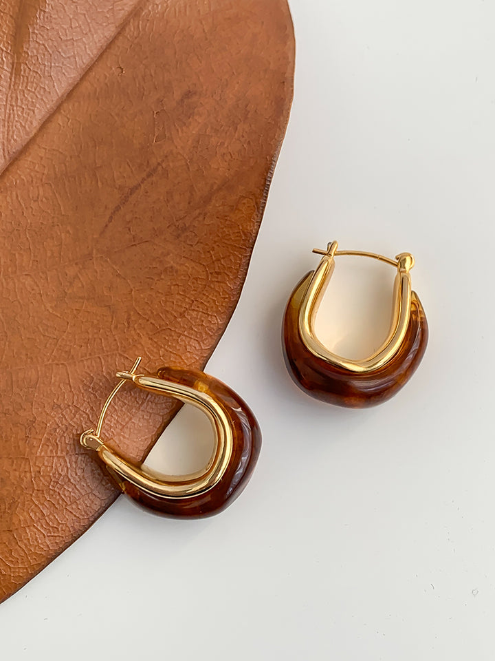 Vintage Irregular Hoop Earrings