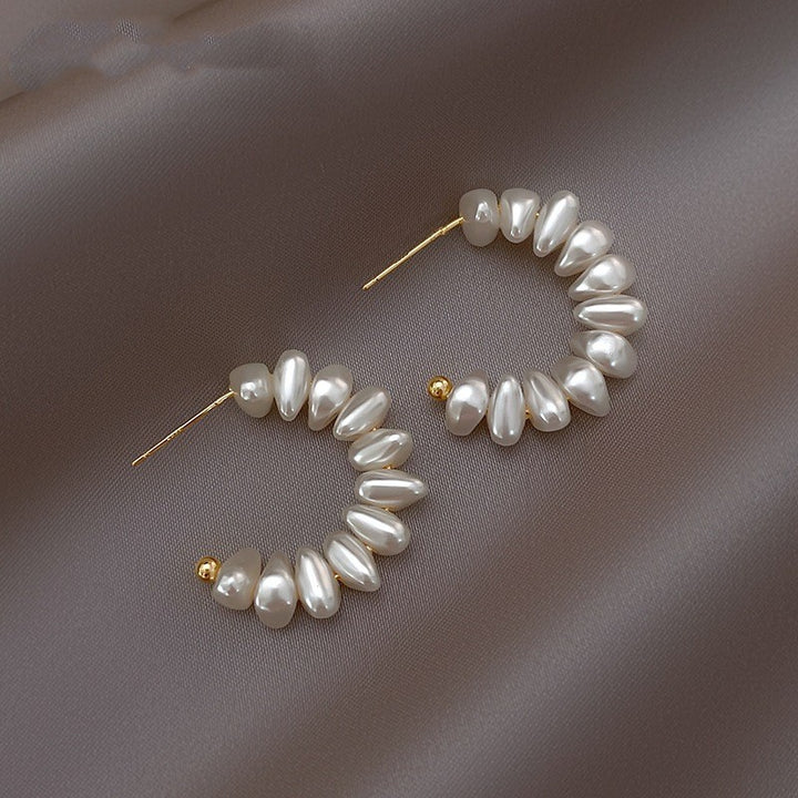 Pearl Hoop Earrings