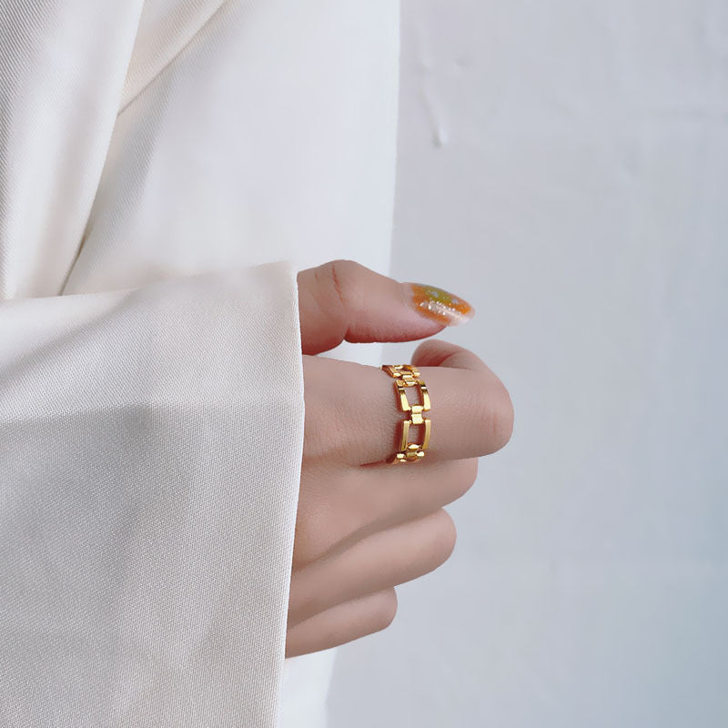 Metal Chain Adjustable Ring