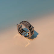 Zircon Hexagon Adjustable Ring