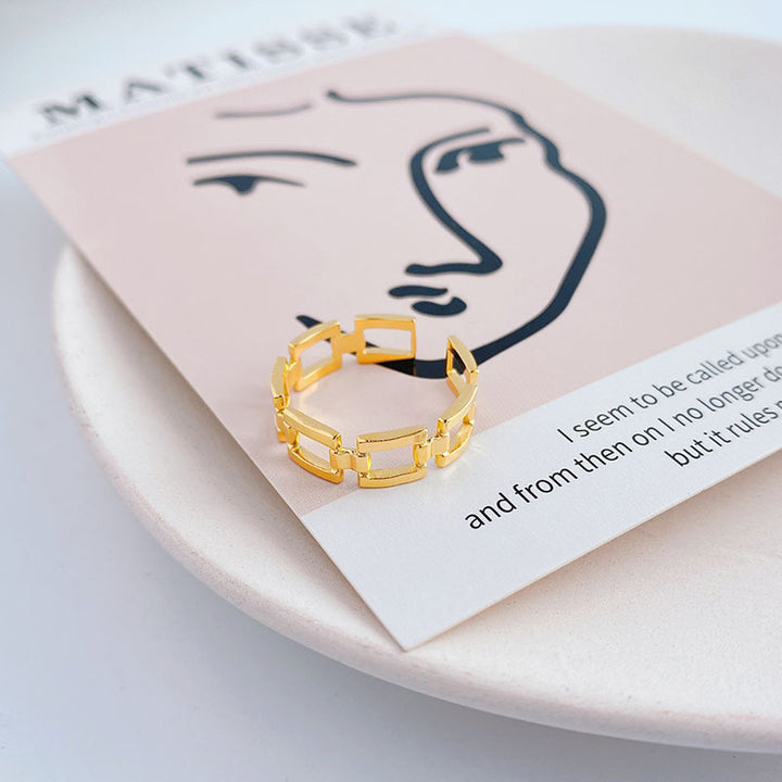 Metal Chain Adjustable Ring