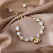 Seashell Opal Bead Bracelet