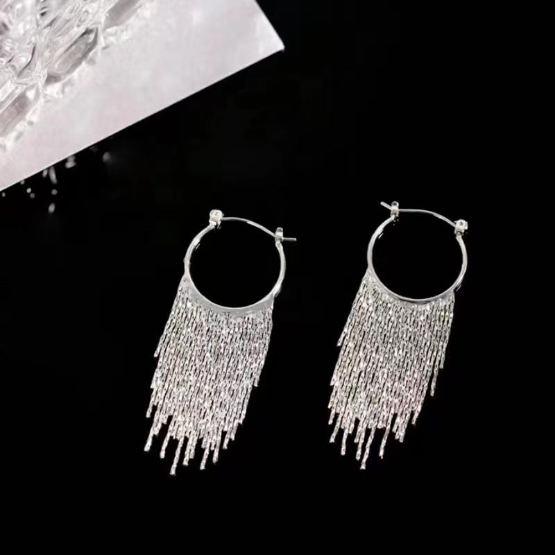 Tassel Hoop Earrings