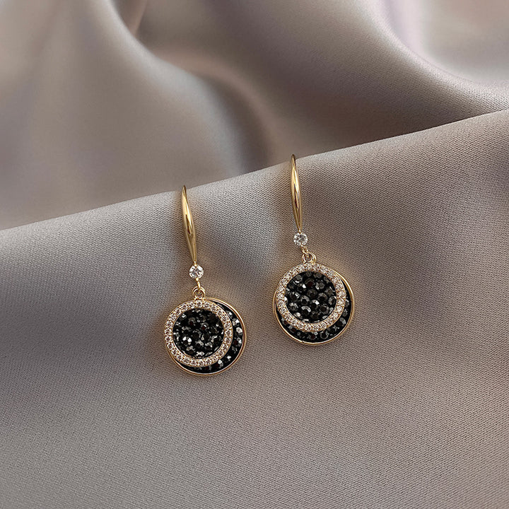 Black Zirconia Earrings