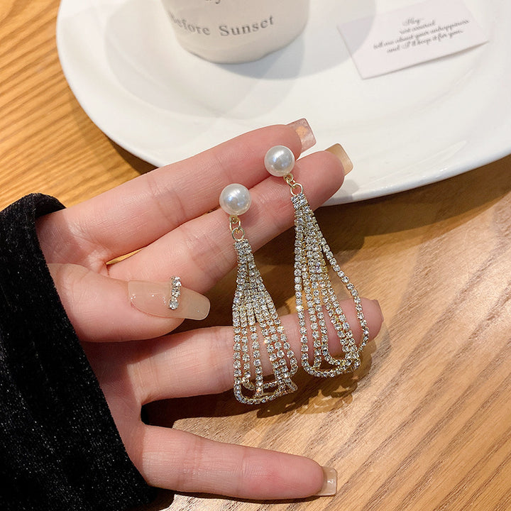 Pearl Tassel Earrings