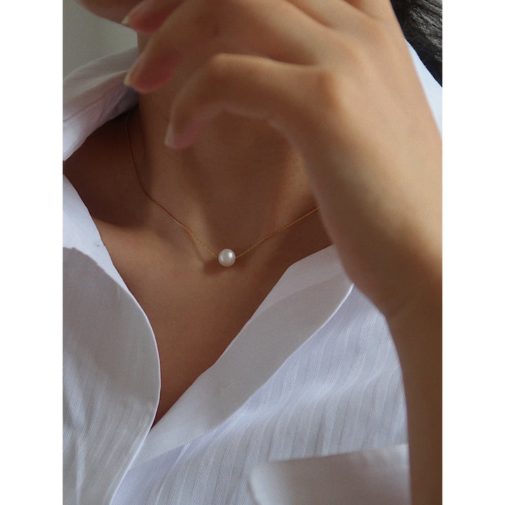 Large Natural Pearl Necklace