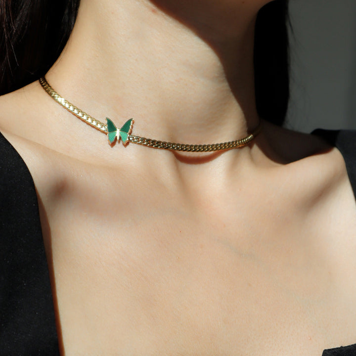 Green Butterfly Choker
