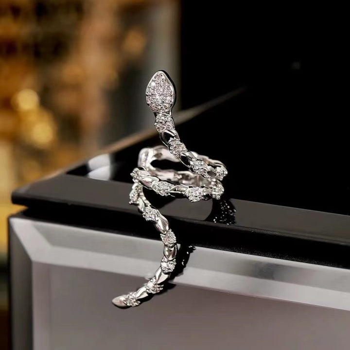 Snake Zirconia Ear Cuffs