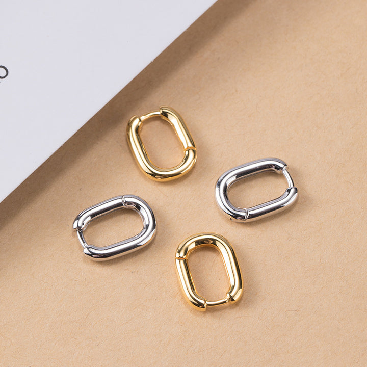 Classic O-Shaped Hoop Earrings