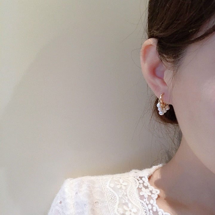 Mini Cloud Pearl Earrings