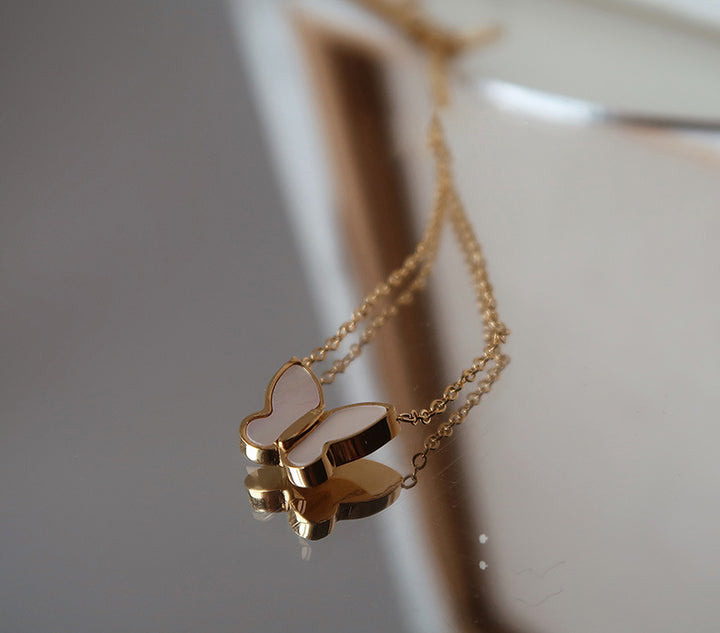 Pearl Butterfly Necklace