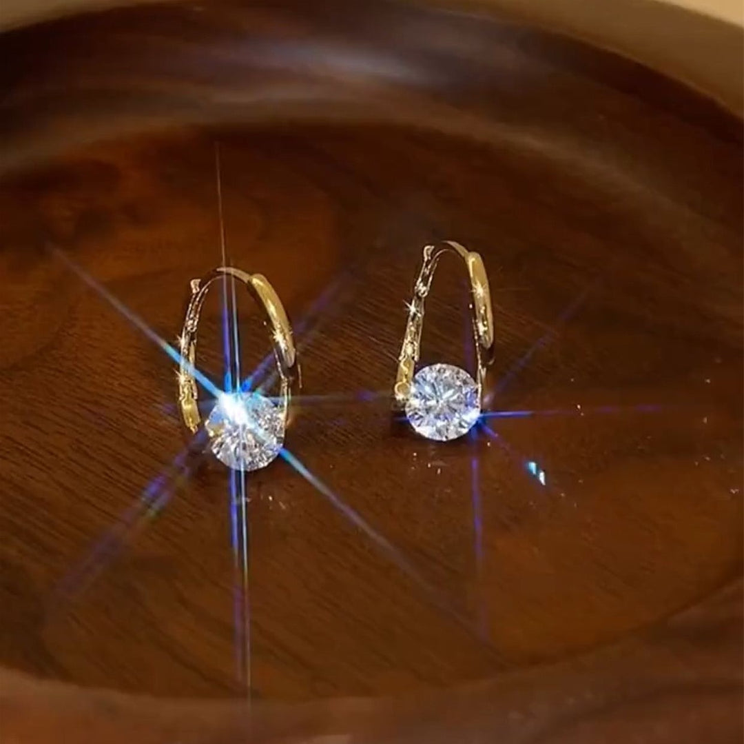 Diamond Round Stud Earrings