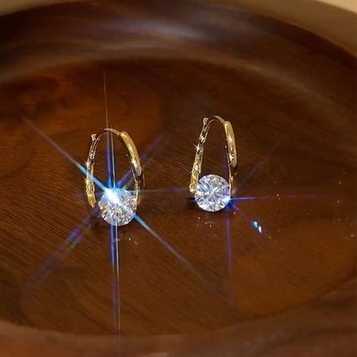 Diamond Round Stud Earrings