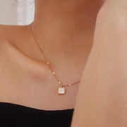 Pearl Square Necklace