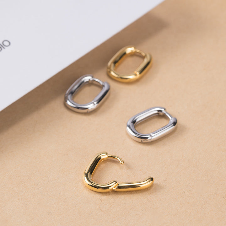 Classic O-Shaped Hoop Earrings