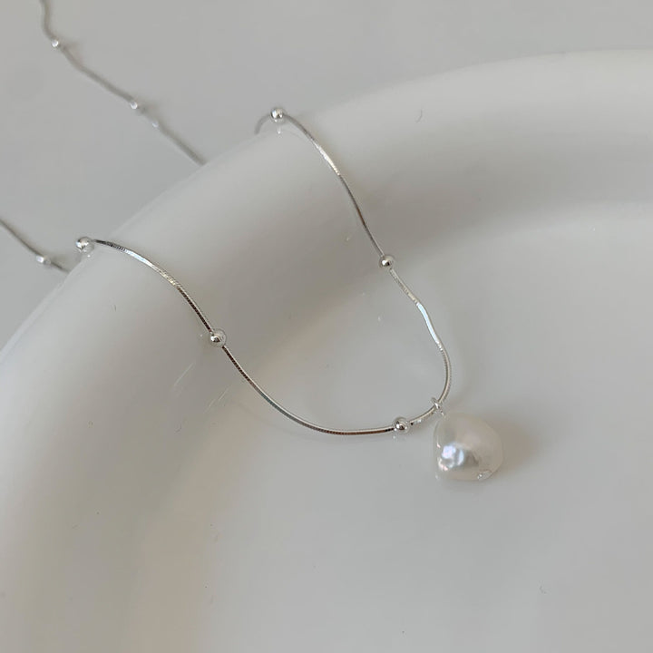 925 Silver Natural Pearl Necklace