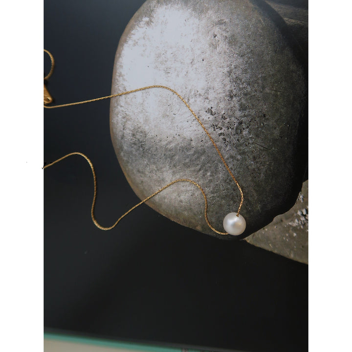 Large Natural Pearl Necklace