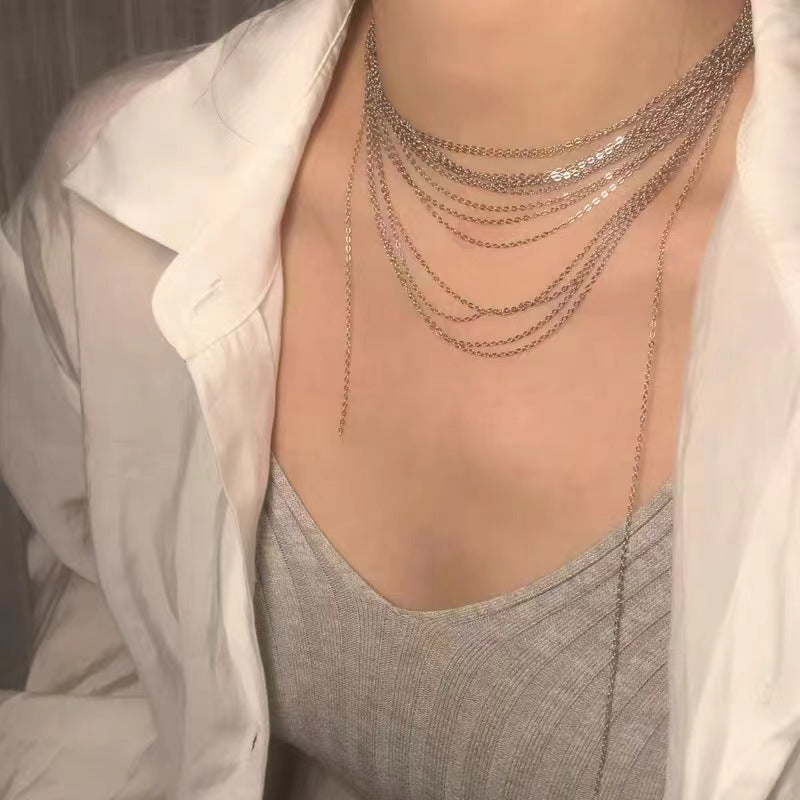 Irregular Layered Streamline Necklace