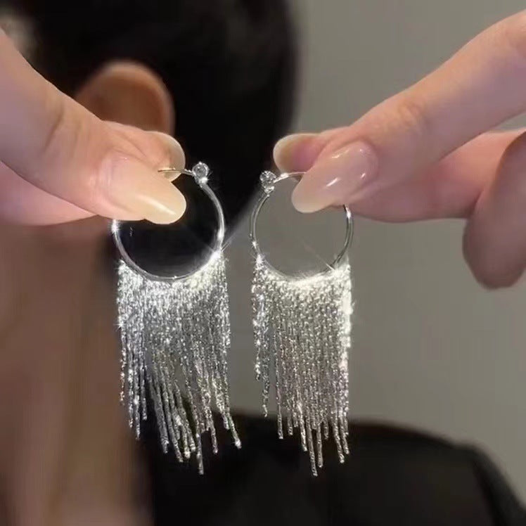 Tassel Hoop Earrings