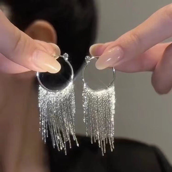 Tassel Hoop Earrings