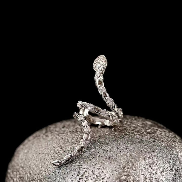 Snake Zirconia Ear Cuffs