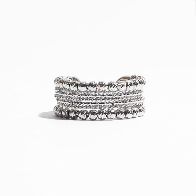 Braided Twist Open Ring