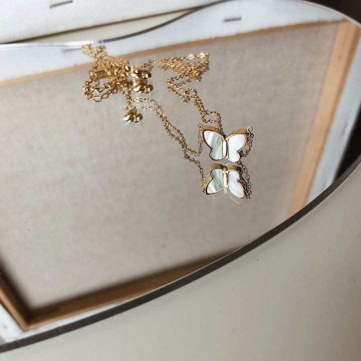 Pearl Butterfly Necklace