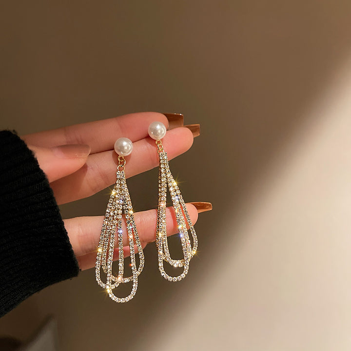 Pearl Tassel Earrings