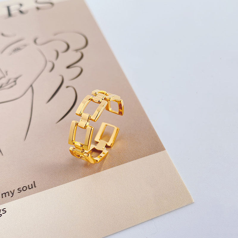 Metal Chain Adjustable Ring