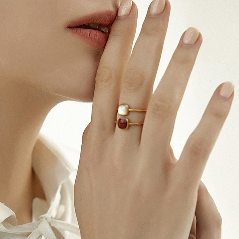 Vintage Enamel Ring