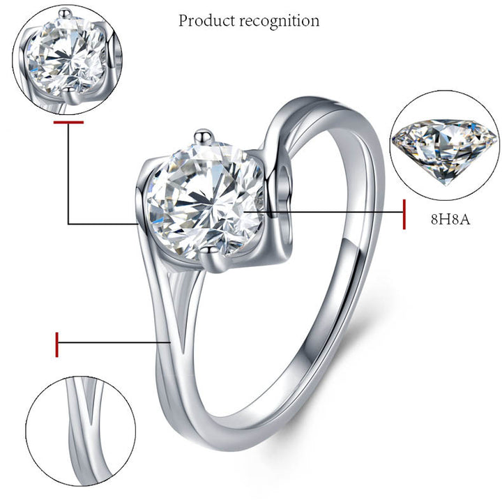 Embrace Twist Tension Moissanite Ring