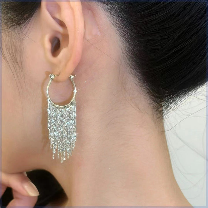 Tassel Hoop Earrings