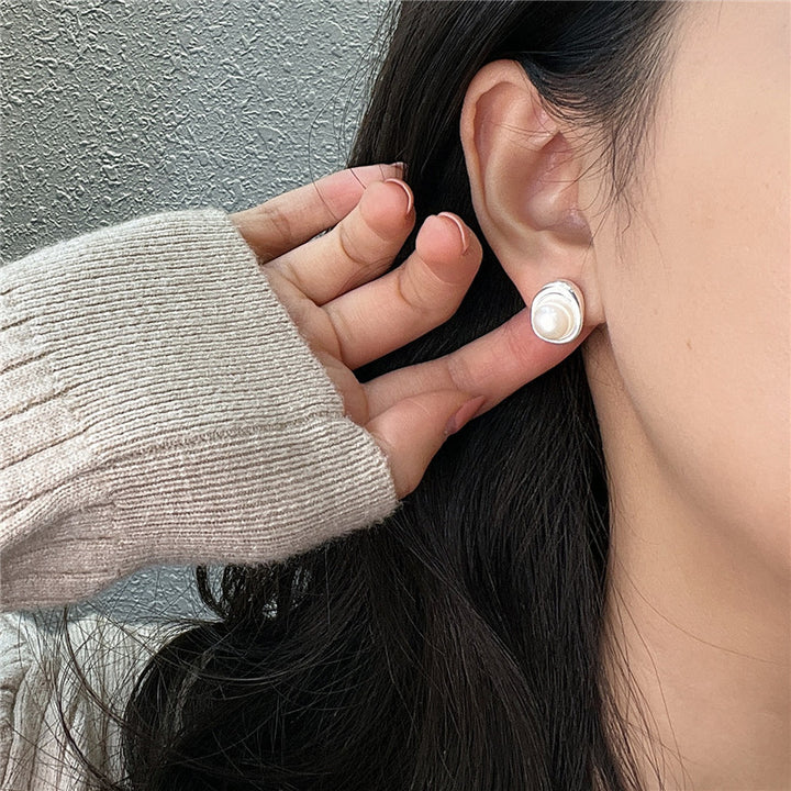 Melting Pearl 925 Sterling Silver Earrings