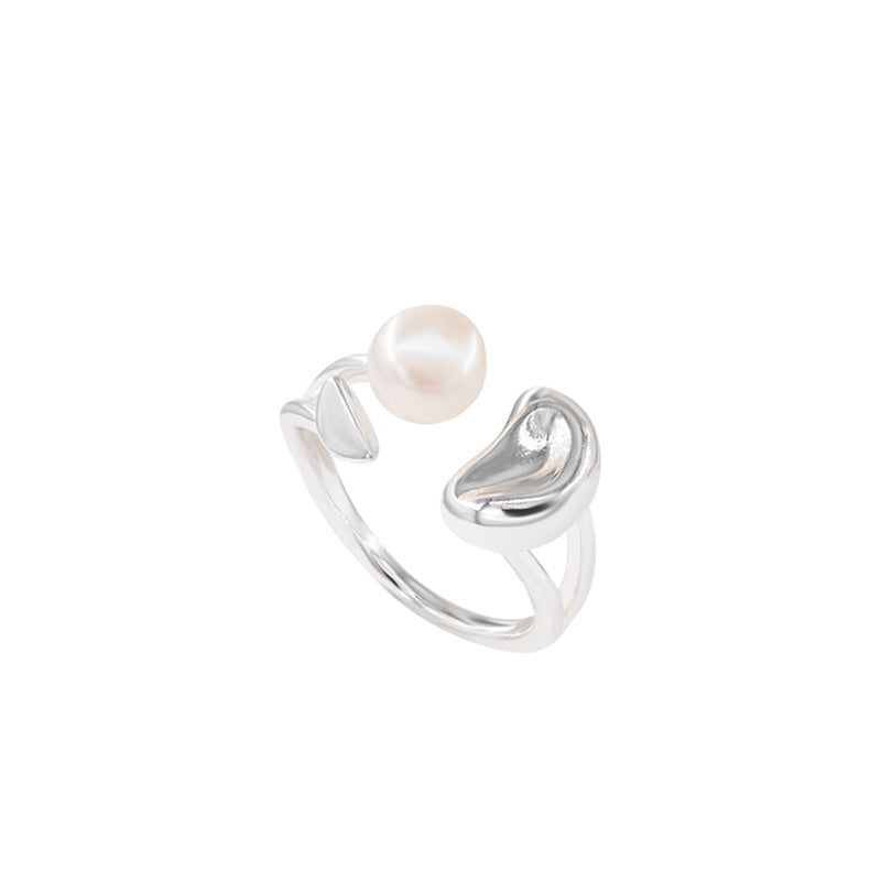 Pearl Beanie Adjustable Ring