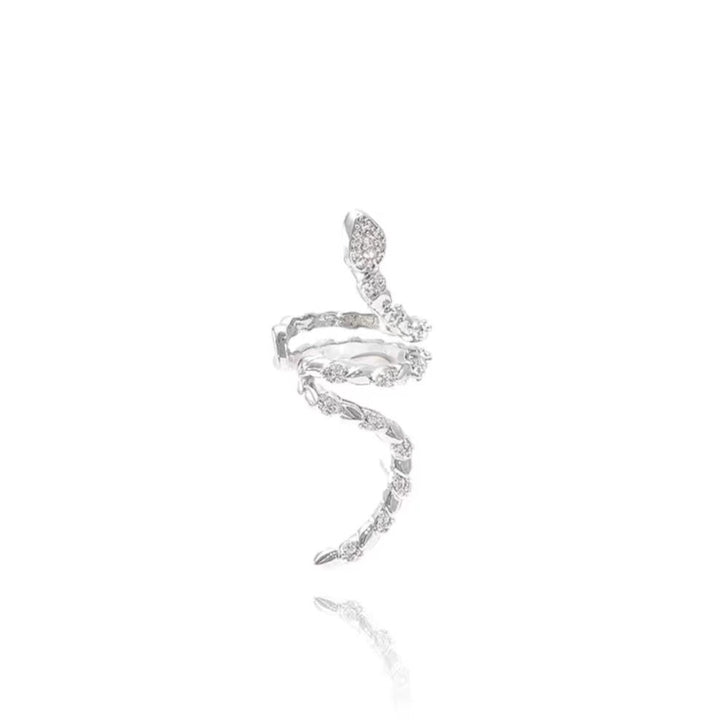 Snake Zirconia Ear Cuffs
