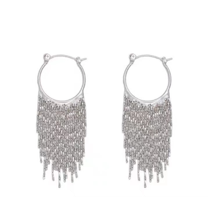 Tassel Hoop Earrings