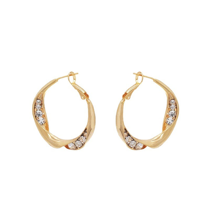 Flip Zirconia Hoop Earrings