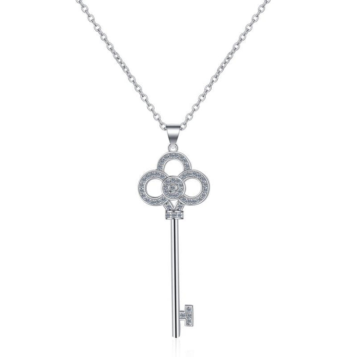 Key of Light Moissanite Pendant Necklace