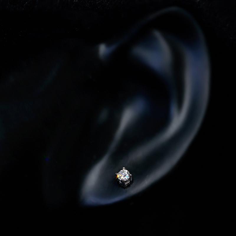 Classic 4-Prong Moissanite Stud Earrings