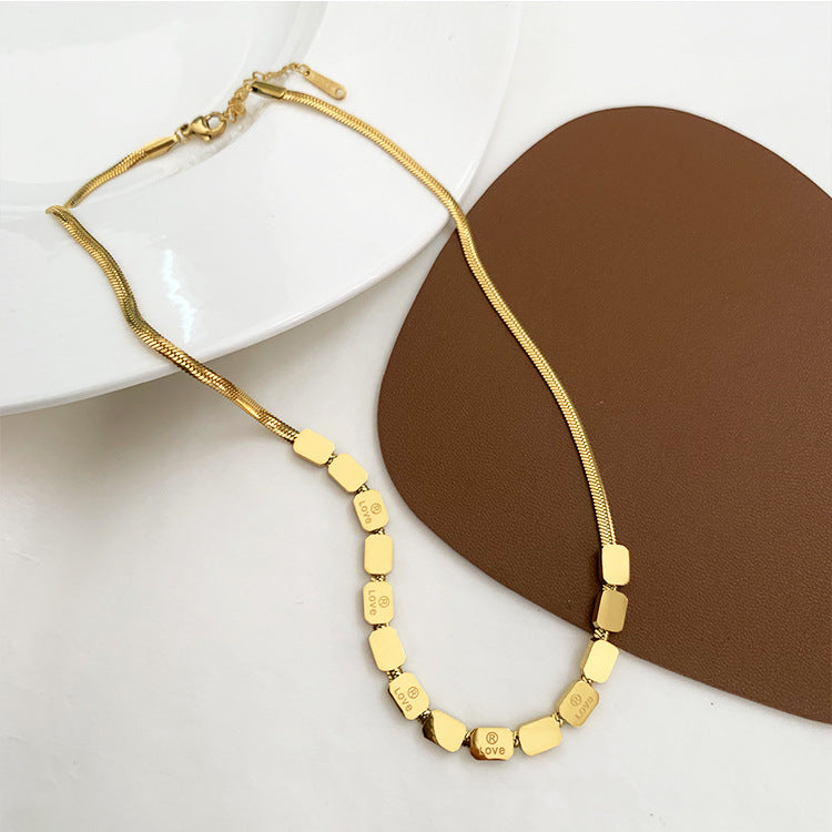 Love Square Necklace