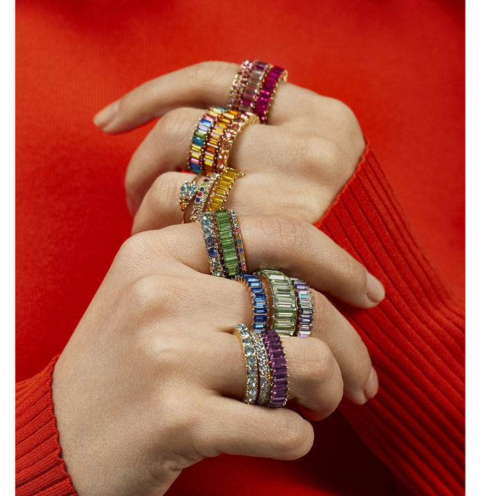 Rainbow Zirconia Ring